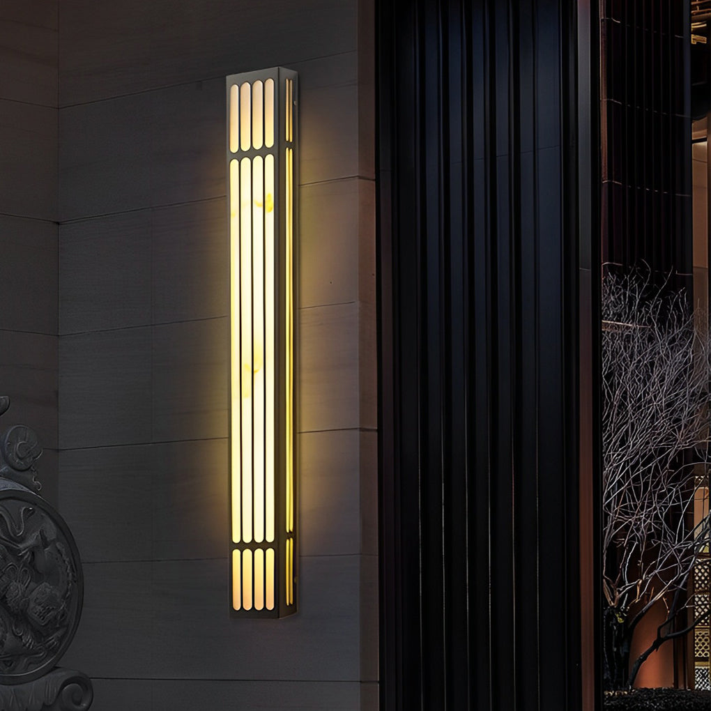 Large Outdoor Wall Light Modern Rectangular LED Light