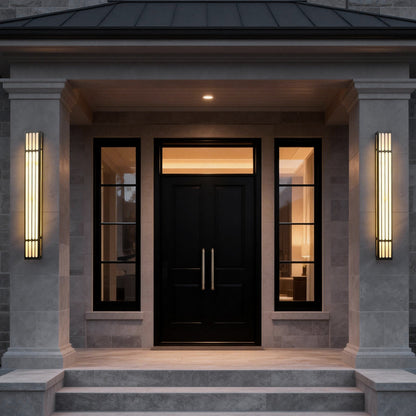 Large Outdoor Wall Light Modern Rectangular LED Light