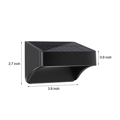 Solar Outdoor Wall Lights Dusk to Dawn Minimalist Waterproof Ambient