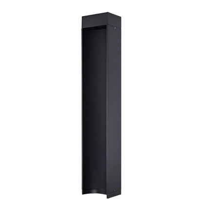 Bollard LED Lights Modern Black Outdoor Lawn Light