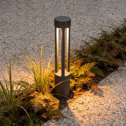 LED Bollard Path Lights Modern Black – High-Output COB Landscape Pathway Light for Walkways & Driveways