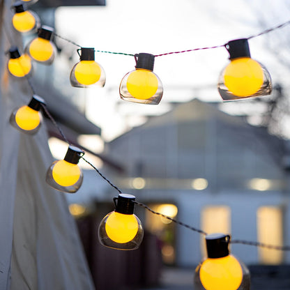 LED Globe String Lights Multi-power Mode Outdoor Lights