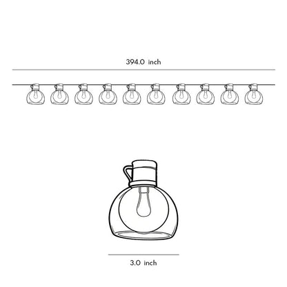 LED Globe String Lights Multi-power Mode Outdoor Lights