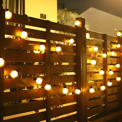 LED Globe String Lights Multi-power Mode Outdoor Lights