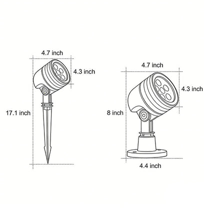 LED Landscape Spot Lights Modern All-Aluminum Light