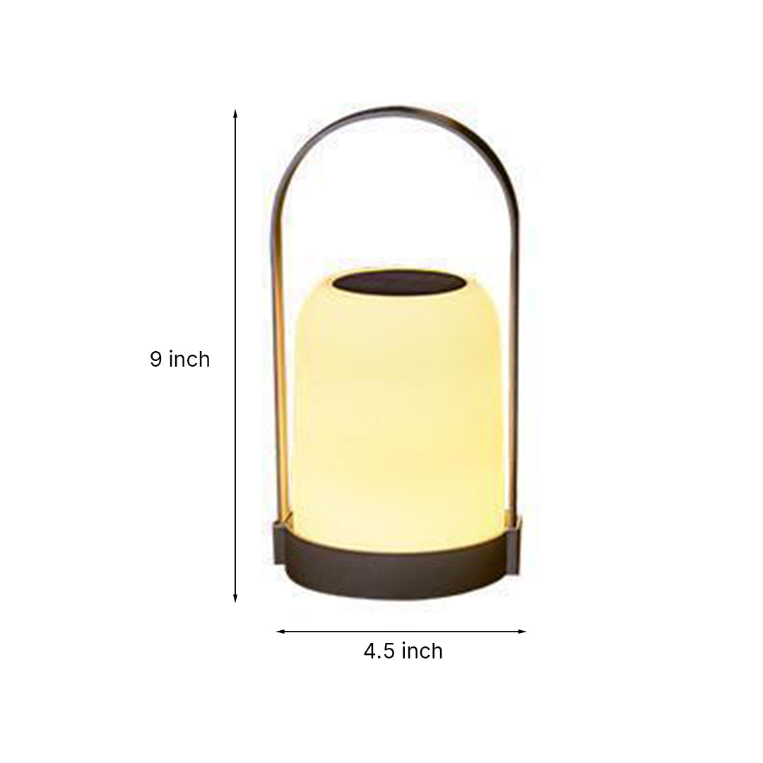 Solar & USB Rechargeable Portable LED Handheld Light – Waterproof Outdoor Lantern for Camping & Garden