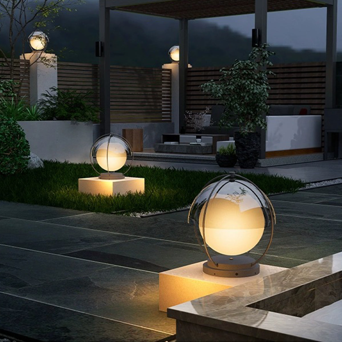 LED Pillar Lights Outdoor Modern Minimalist Waterproof Lights