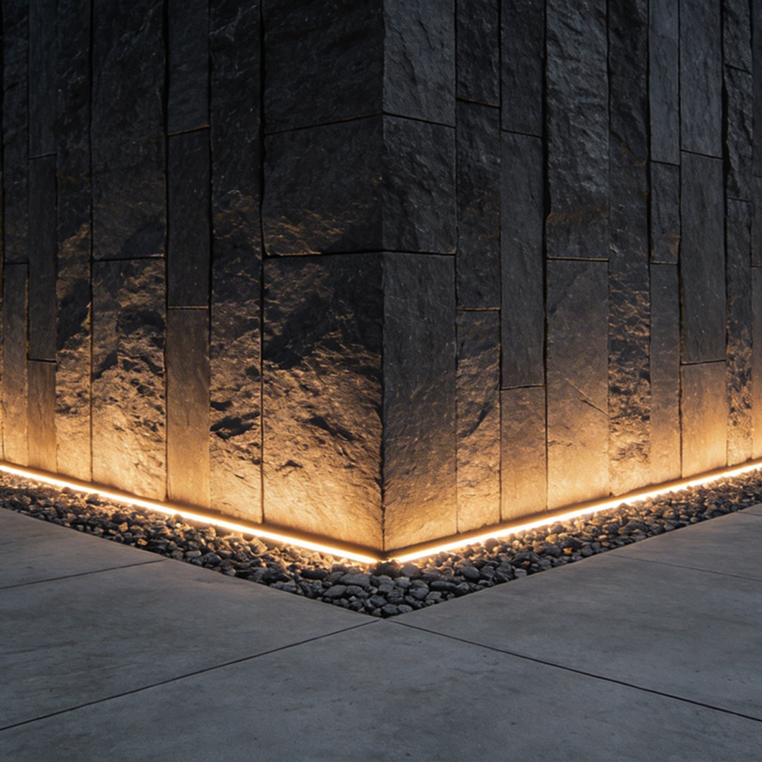 LED Strip Lights on Wall Outdoor Waterproof Lights