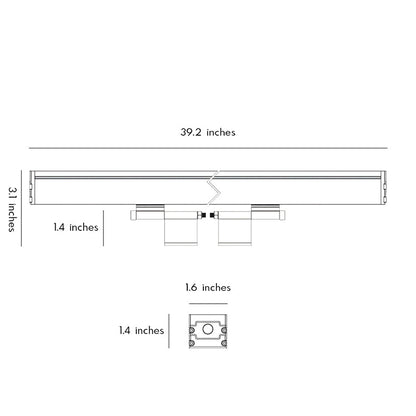 LED Strip Lights on Wall Outdoor Waterproof Lights