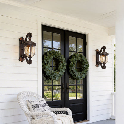 Lantern Wall Lights Outdoor American Waterproof Garden Light