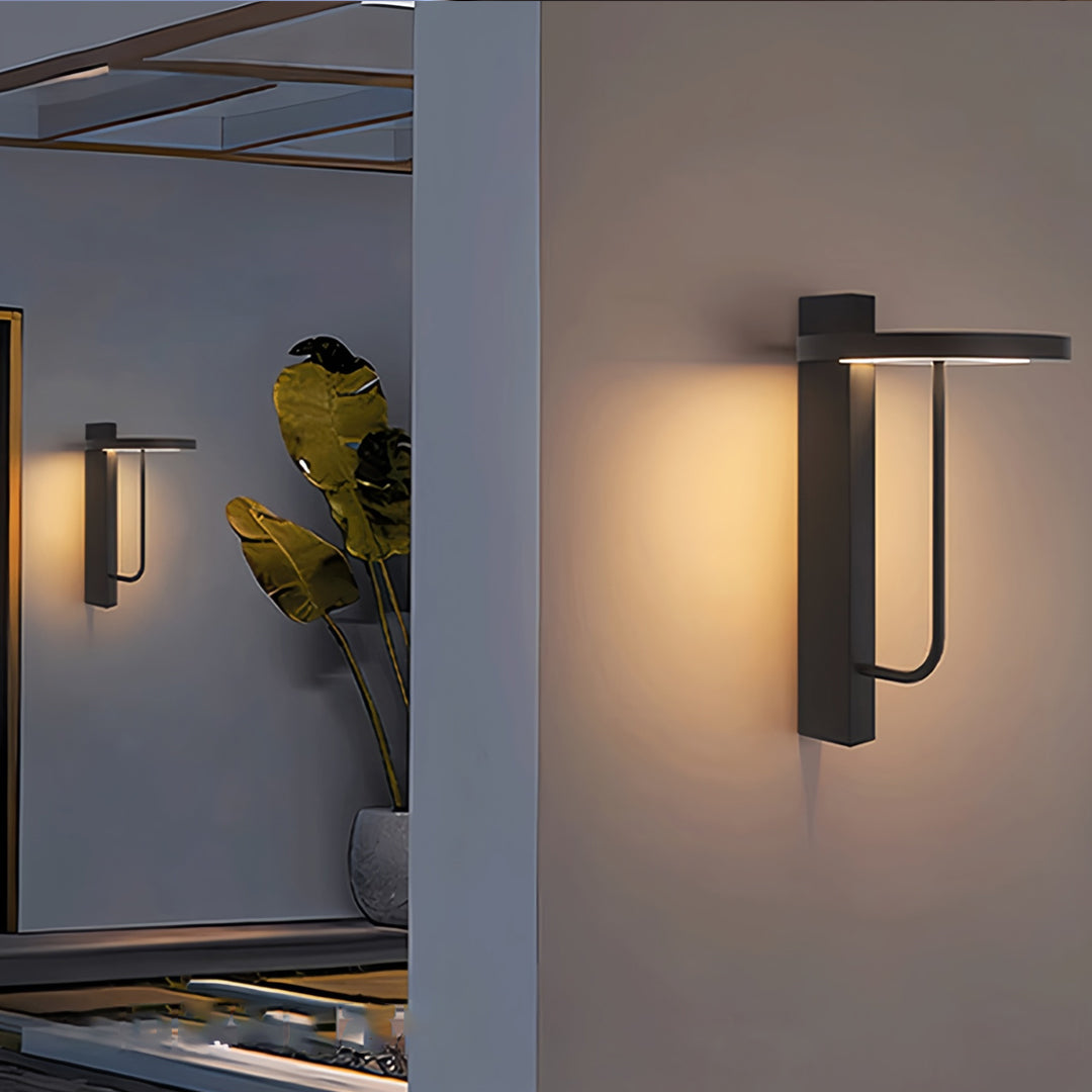 Light Sconces Outdoor Waterproof Black Metal Light