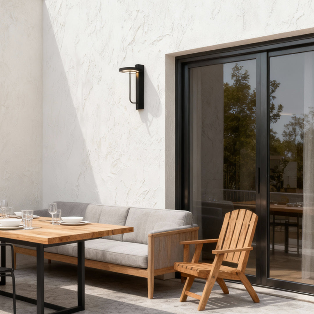 Light Sconces Outdoor Waterproof Black Metal Light