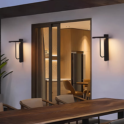 Light Sconces Outdoor Waterproof Black Metal Light