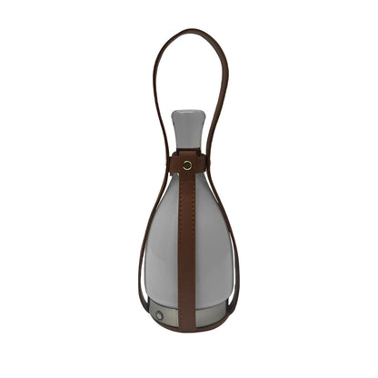 Mid-Century Cordless Table Lamp with Bottle-Shaped Glass – Dimmable LED Accent Light for Dining & Bar
