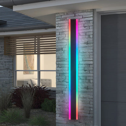 RGB Wall Light Modern Linear Waterproof LED Metal Light