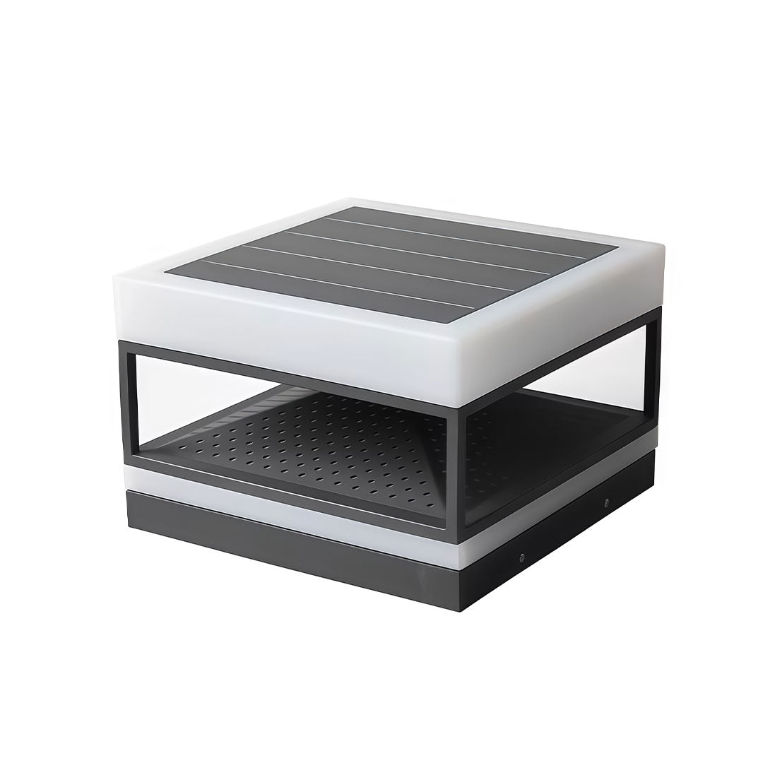 Pillar Top Lights Modern Outdoor Waterproof Square Light