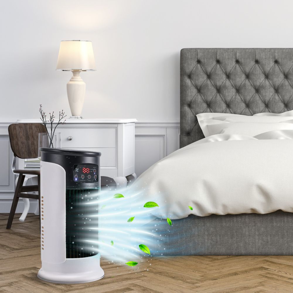 Portable Evaporative Air Cooler – Stand-Up Room Cooler Fan Indoor Unit (No Exhaust Hose Required)