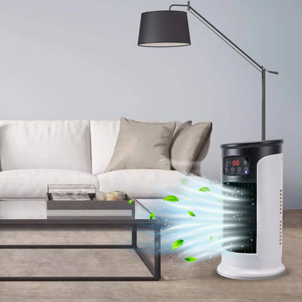 Portable Evaporative Air Cooler – Stand-Up Room Cooler Fan Indoor Unit (No Exhaust Hose Required)