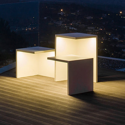 Multifunction Square Stools Table Waterproof Creative Outdoor Light