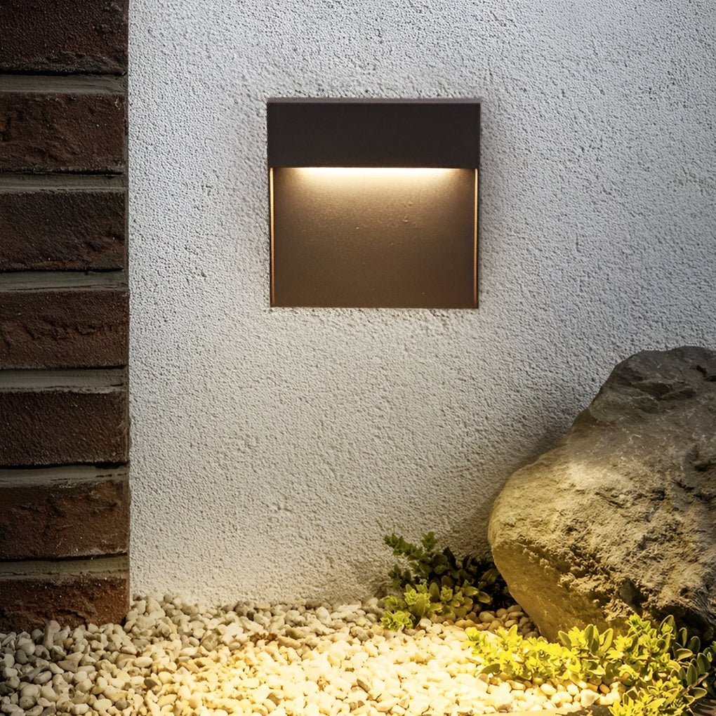 Square Stair Lights Minimalist Waterproof Outdoor Light