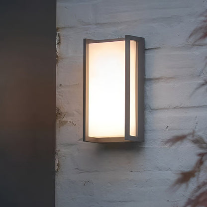 Outdoor Lights Wall Modern Geometric Black Metal Light