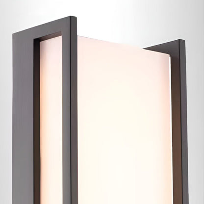 Outdoor Lights Wall Modern Geometric Black Metal Light