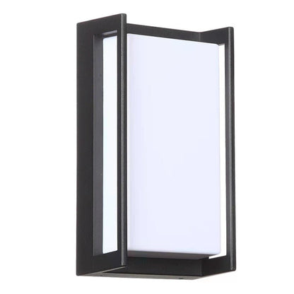 Outdoor Lights Wall Modern Geometric Black Metal Light