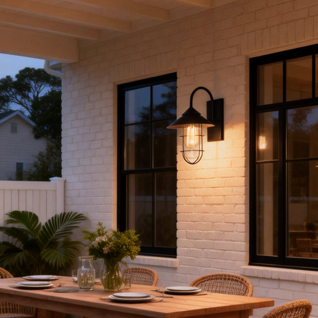 Barn Wall Light Retro Waterproof Black Outdoor Light