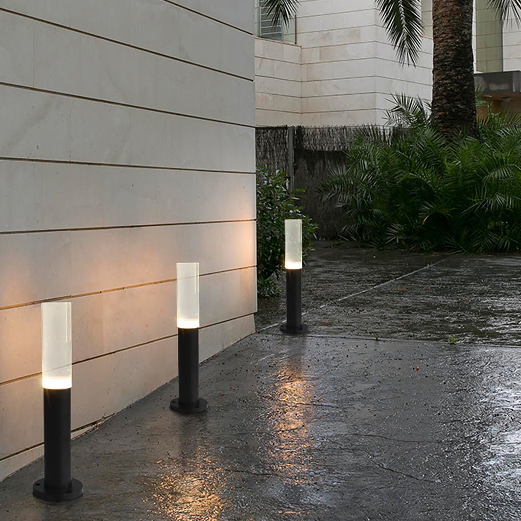 Modern Bollard Lighting Minimalist Acrylic Waterproof Light