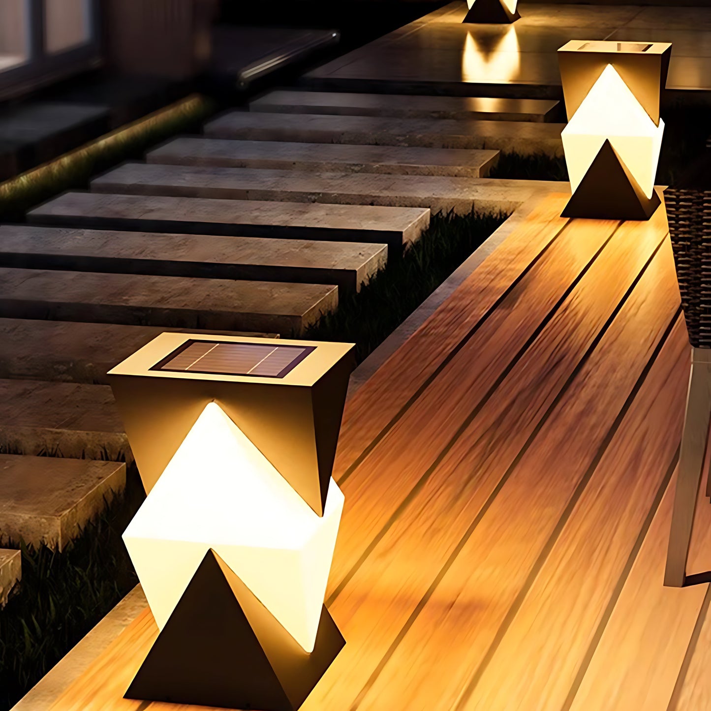 Special Shaped Pillar Light Modern Style Waterproof LED Post Light