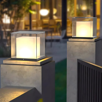 Gate Pillar Lights Waterproof Square Outdoor Minimalist Light
