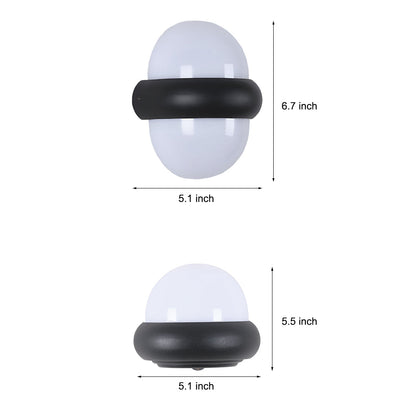 Modern Globe Wall Sconce Up-Down Emitting LED Light