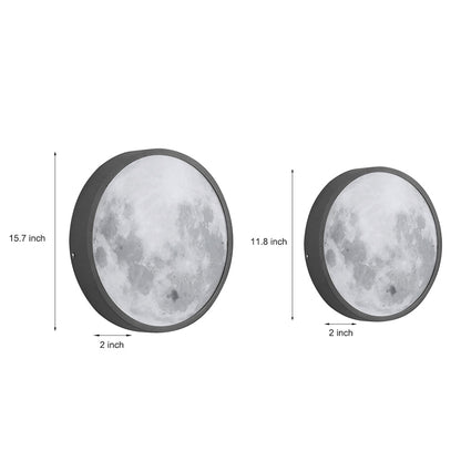 Modern Moon Wall Light Creative Outdoor Waterproof LED Light