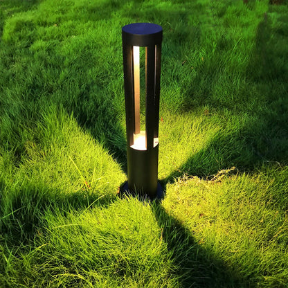 Exterior Bollard Light Fixtures Modern Circular LED Light