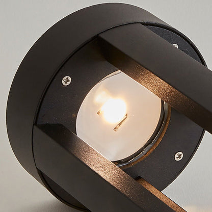 Exterior Bollard Light Fixtures Modern Circular LED Light