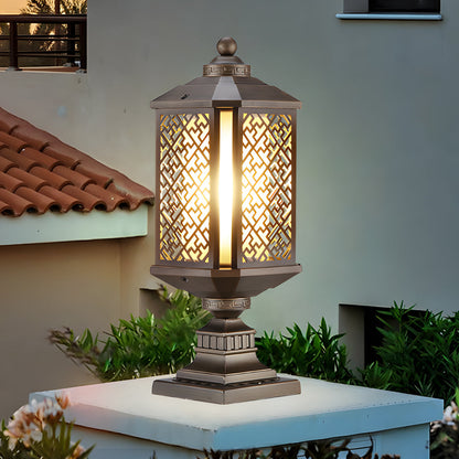 Modern Outdoor Pillar Lights Retro Waterproof Light