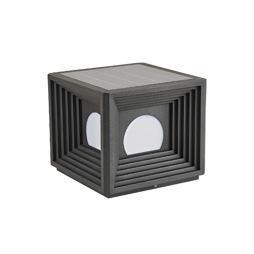 Modern Outdoor Pillar Lights Waterproof Square Creative LED Light