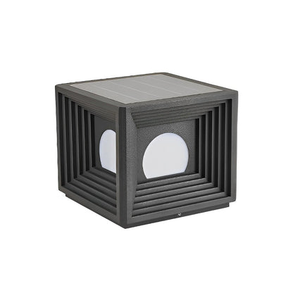 Modern Outdoor Pillar Lights Waterproof Square Creative LED Light