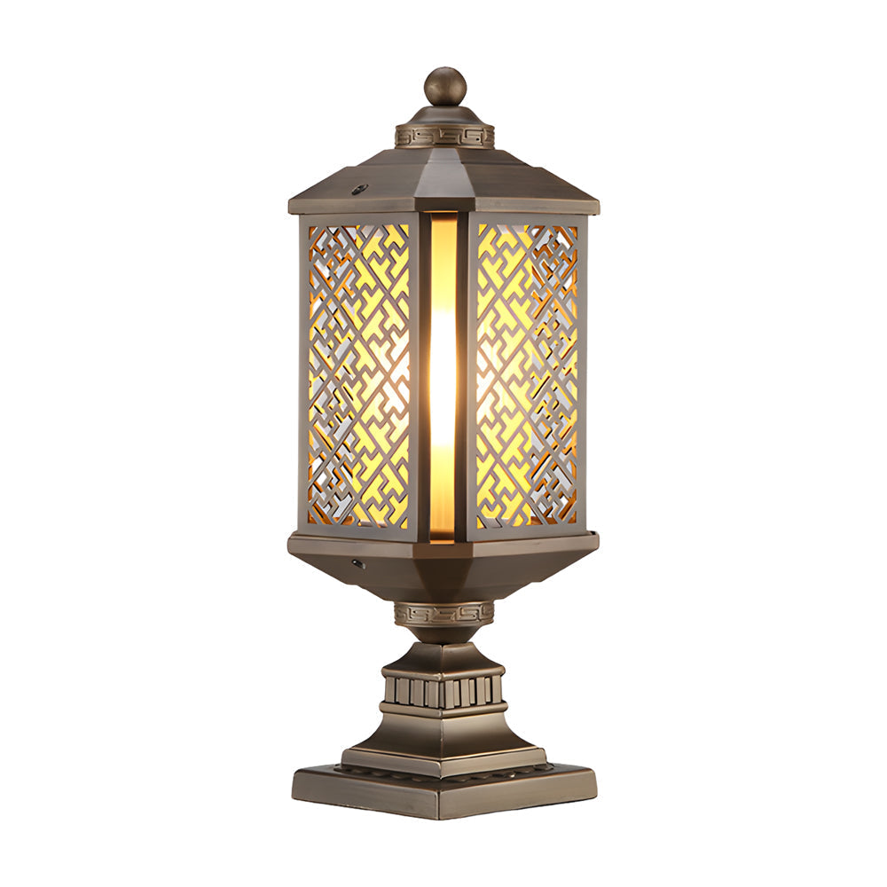 Modern Outdoor Pillar Lights Retro Waterproof Light
