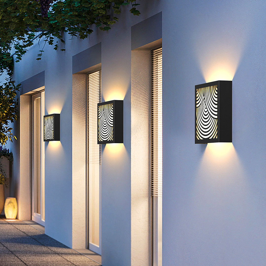 Modern Outdoor Sconces Black LED Minimalist Modern Wall Light