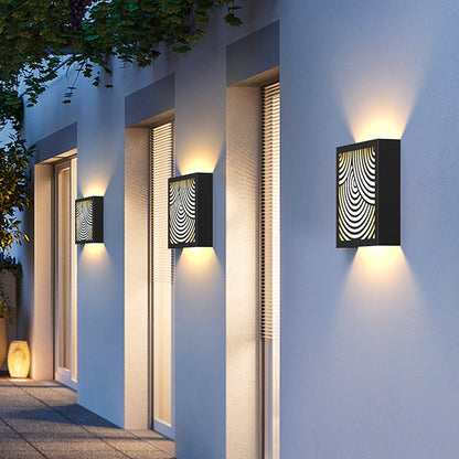 Modern Outdoor Sconces Black LED Minimalist Modern Wall Light