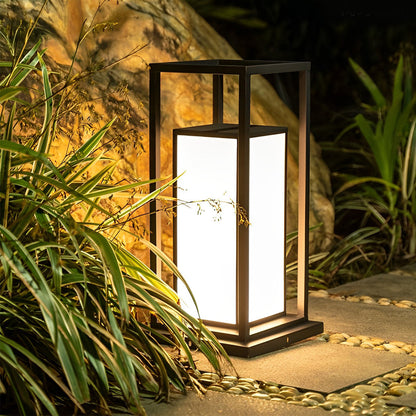 Outdoor Wall Pillar Lights Waterproof LED Black Modern Light