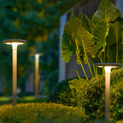 Solar UFO Street Light Modern Circular Dual Motion Sensor LED Lamp