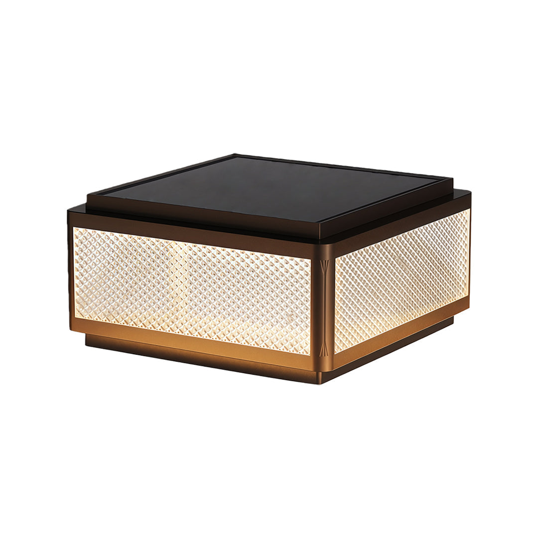 Square Outdoor Pillar Lights Minimalist Waterproof Light