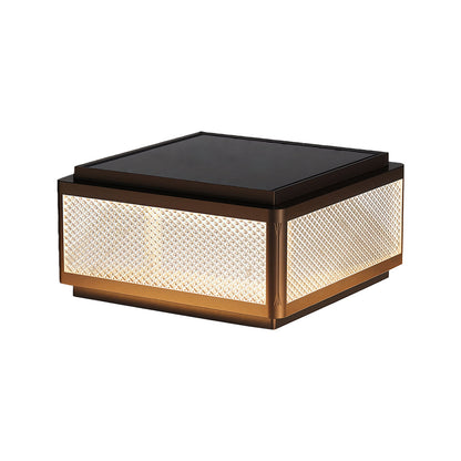 Square Outdoor Pillar Lights Minimalist Waterproof Light