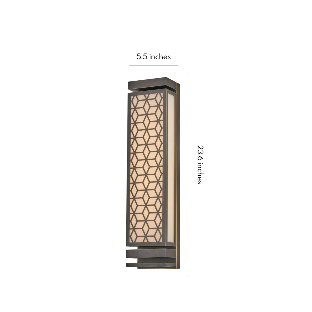 Square Wall Sconce Light Artificial Cloud Stone Waterproof Lamp