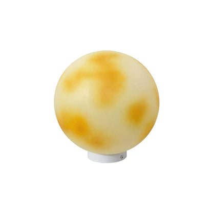 Moon-Shaped Stone Pillar Light – Solar & Hardwired Outdoor LED Decorative Post Cap Light