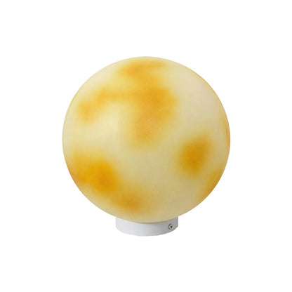 Moon-Shaped Stone Pillar Light – Solar & Hardwired Outdoor LED Decorative Post Cap Light