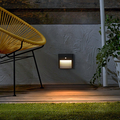 Motion Sensor LED Step Lights Modern Intelligent Outdoor Light