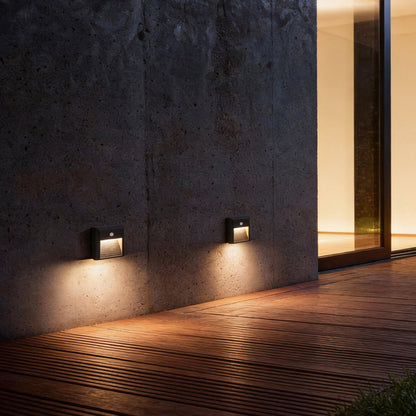 Motion Sensor LED Step Lights Modern Intelligent Outdoor Light